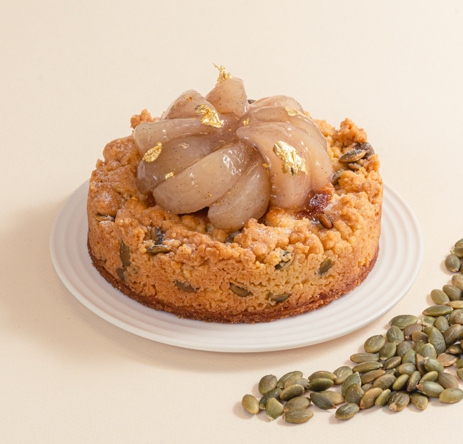 肉桂燴梨金寶撻 （一磅）