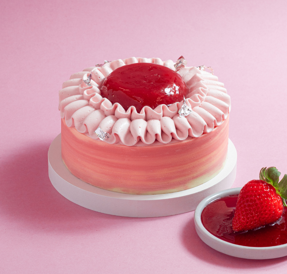 士多啤梨芝士蛋糕（一磅）